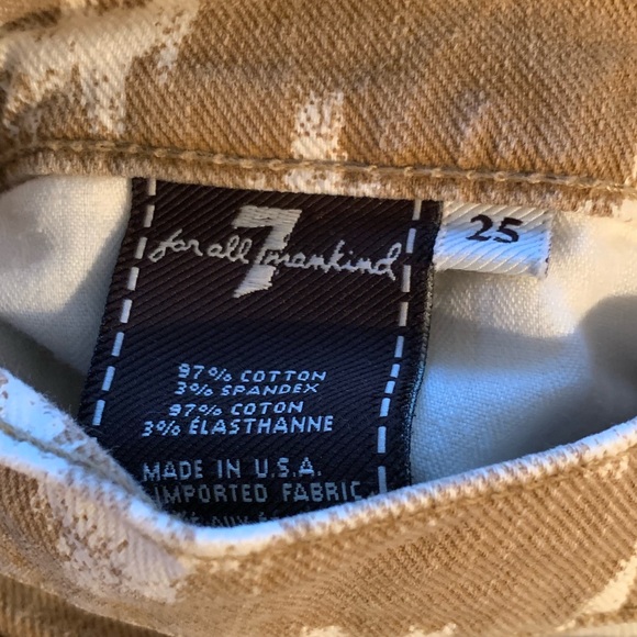 7 For All Mankind Chevron Cropped Pants - Picture 4 of 4